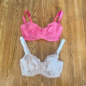 (2) Paramour Captivate Unlined 32G Bras